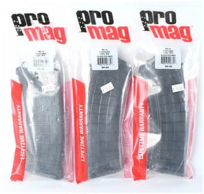 Trio of ProMag AK-74 AK-A6 30-Round Detachable Box Magazines in 5.45x39mm