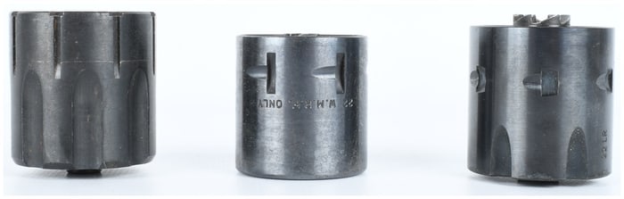 A Trio of .22 Caliber Single-Action Revolver Cylinders (.22 LR, .22 WMR)