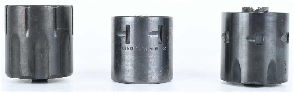 A Trio of .22 Caliber Single-Action Revolver Cylinders (.22 LR, .22 WMR) (1 of 13)
