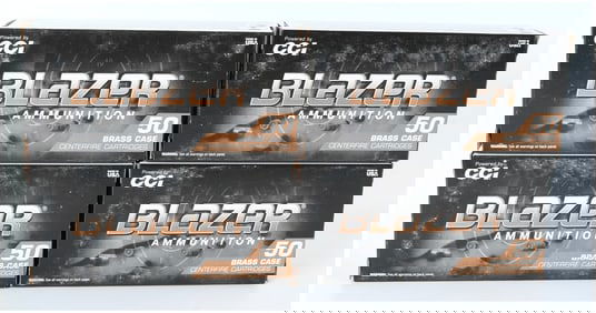 CCI Blazer Brass Ammunition, 9mm Luger, 124 gr FMJ, Lot of 200 Rounds