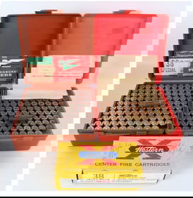 A Collection of 227 Loaded Cartridges and Reloading Components, including .38 Special and .38 S&W