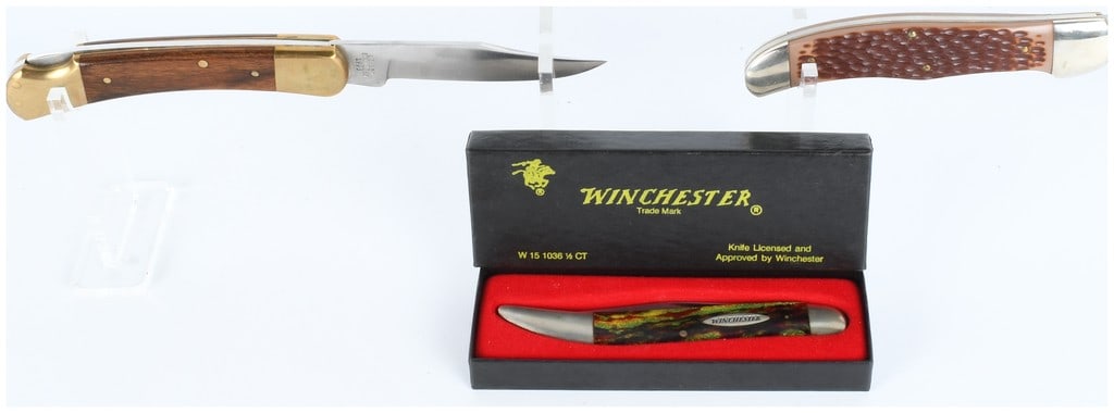 A Trio of Winchester Folding Pocket Knives including 1992 Christmas Tree Toothpick and First (1 of 20)