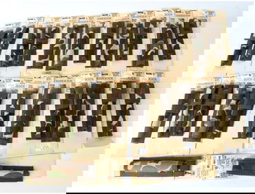 A Collection of 26 Uncle Mike's Sidekick Camouflage AAA Mini Lite Cases