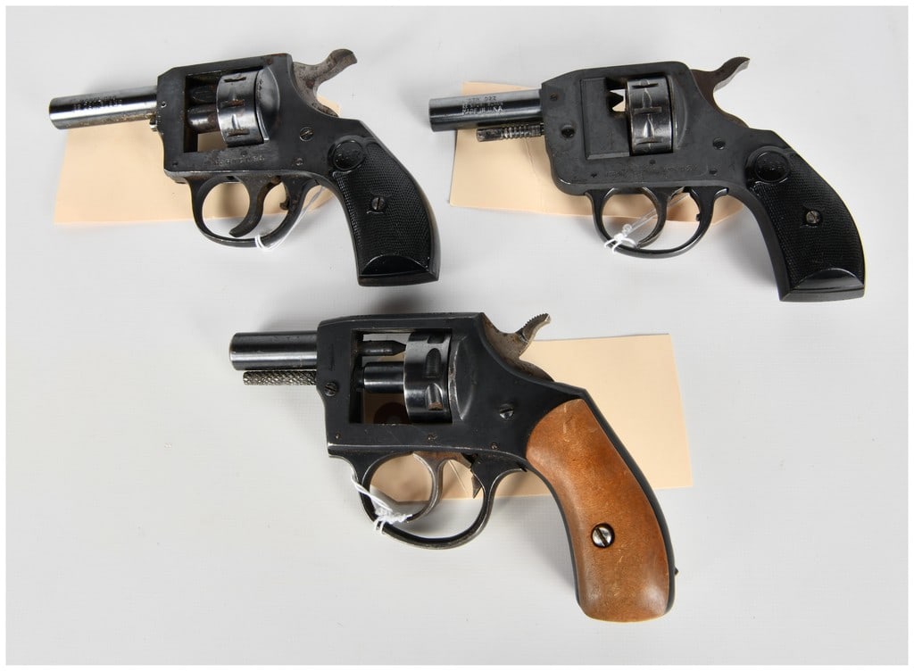A Trio of H&R and Iver Johnson Starter Pistols in .22 Caliber Blank (1 of 15)