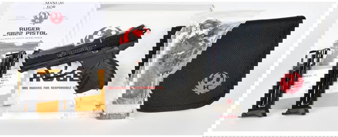 Ruger SR22P Semi-Automatic Pistol in .22 LR, Serial Number 360-50375, Lot of Two Items