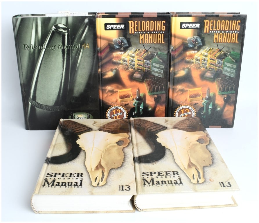A Collection of 5 Speer Reloading Manuals for Rifle & Pistol, Editions 12, 13, and 14 (1 of 3)