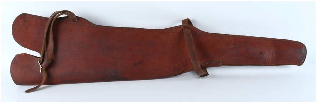 Vintage Leather Saddle Scabbard Rifle Boot for Lever-Action Carbine (1 of 6)