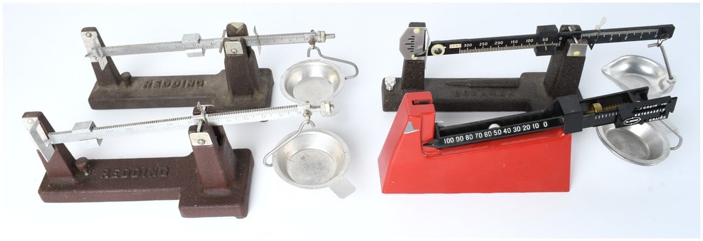 A Trio of Vintage Reloading Powder Beam Scales: Two Redding and One Bonanza/Lee Safety Scale (1 of 6)