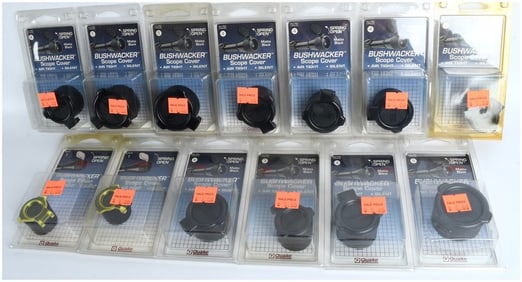 A Collection of 14 Quake Bushwacker Spring Open Scope Covers NOS