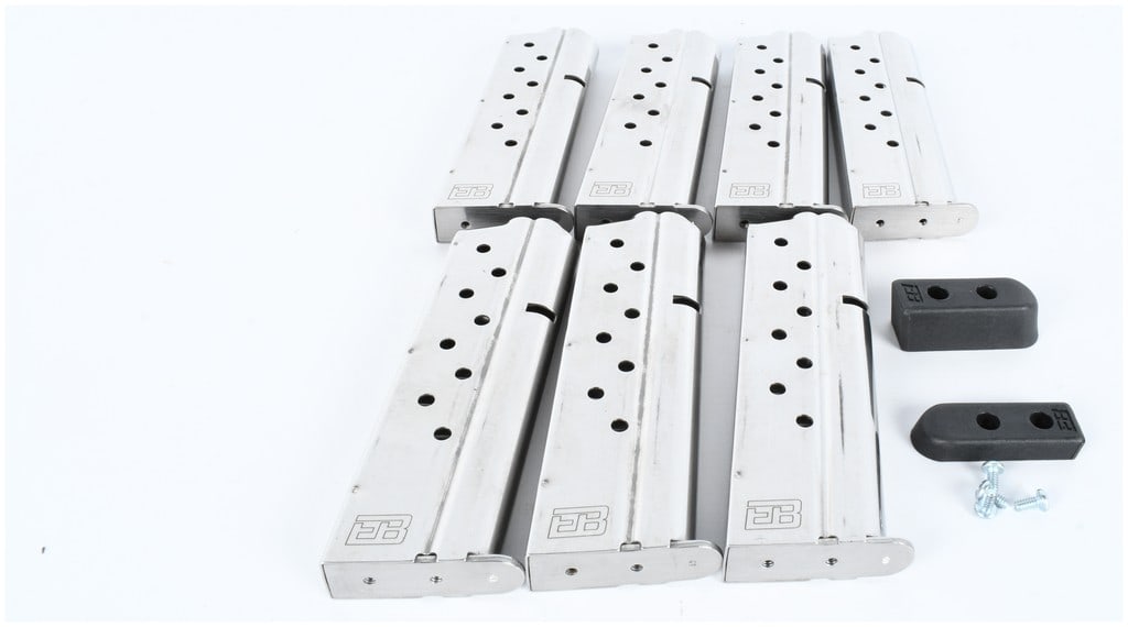 A Collection of 7 Ed Brown 1911 Government 9mm Magazines and Accessories (1 of 8)