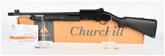 Akkar Churchill Model 620 Tactical Pump Shotgun, 20 Gauge (18.5" BBL)
