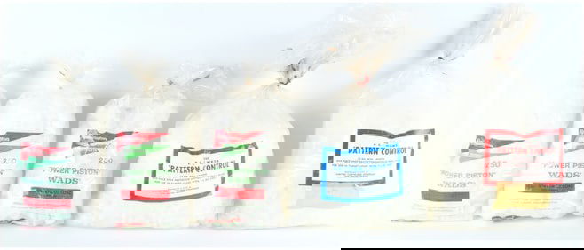 A Lot of 5 Bags of New Old Stock 12 Gauge Shotgun Reloading Wads