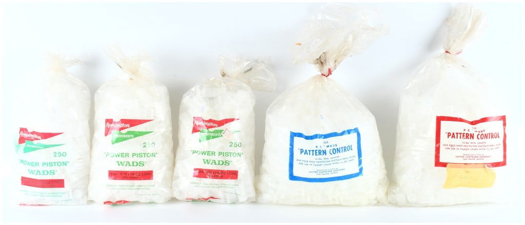 A Lot of 5 Bags of New Old Stock 12 Gauge Shotgun Reloading Wads (1 of 6)