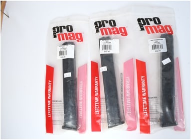 Trio of ProMag 32-Round Blue Steel Magazines for SIG SAUER P226 9mm