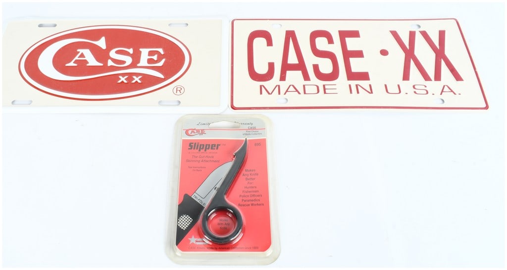 A Trio of W.R. Case & Sons Cutlery Co. (Case XX) Collectibles including Novelty Plates and Sealed (1 of 5)