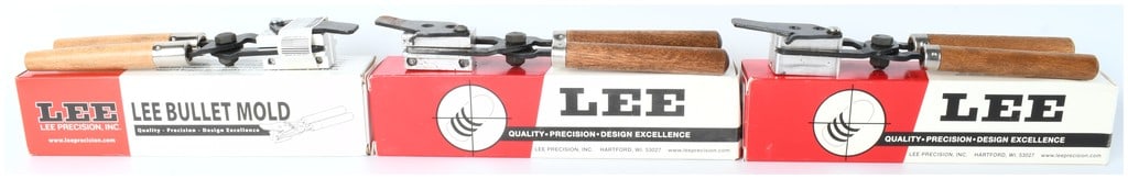 Three Lee Precision Double Cavity Bullet Molds and Boxes (1 of 7)