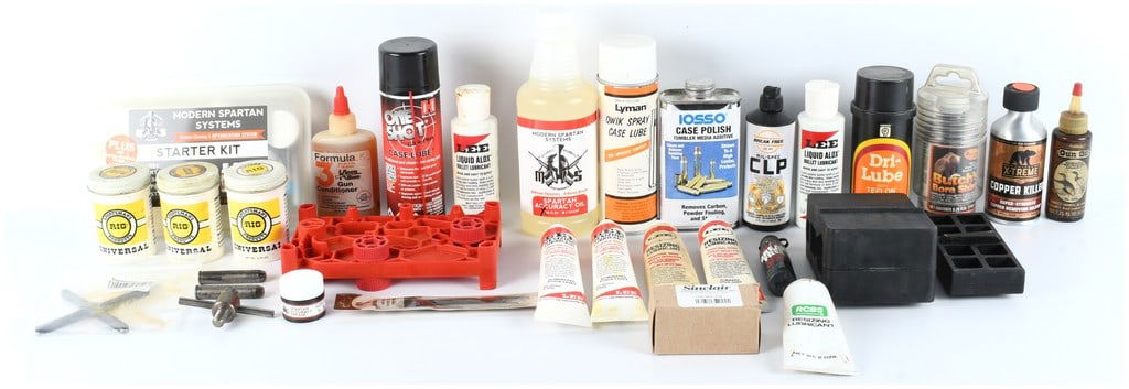 A Collection of 35 Firearm Cleaning, Maintenance, and Metallic Cartridge Reloading Accessories (1 of 7)