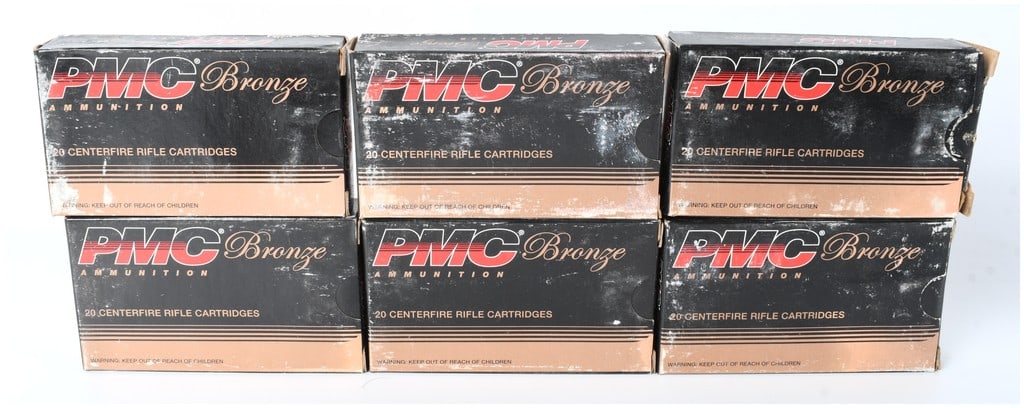 PMC Bronze .223 Remington 55 Grain FMJ-BT Ammunition Lot of 120 Rounds (1 of 3)