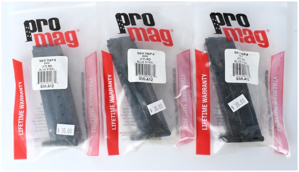 Trio of ProMag SMI-A12 17-Round Magazines for S&W M&P-9 9MM (1 of 4)