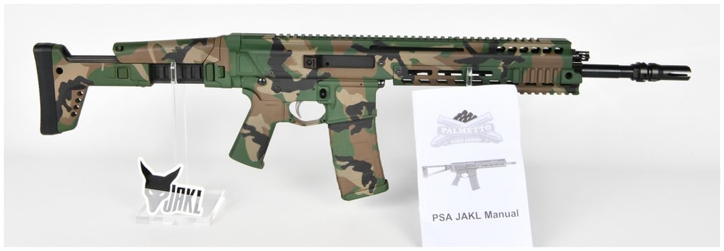 Palmetto State Armory JAKL Semi-Automatic Rifle, 5.56 NATO, M81 Woodland Camouflage, c. 2020s (1 of 20)