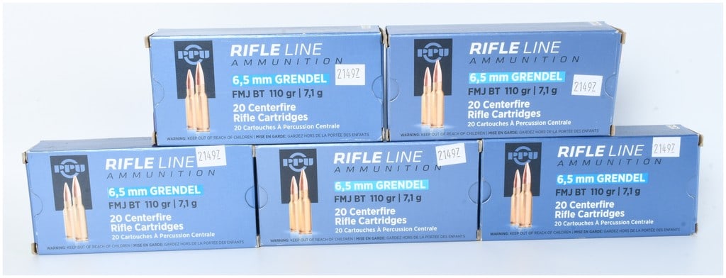 A Collection of Prvi Partizan PPU 6.5mm Grendel Rifle Ammunition (1 of 3)