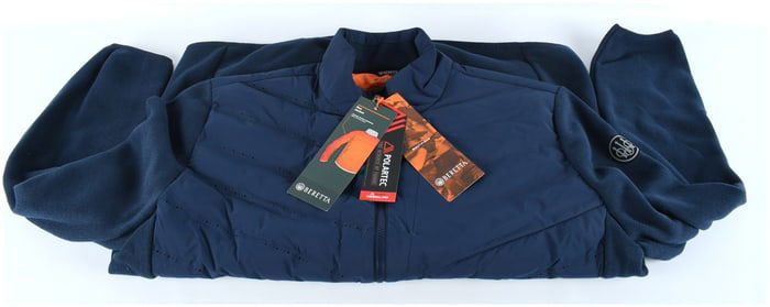Beretta Roe Jacket, Total Eclipse Blue Hybrid Outerwear, Polartec Thermal Pro, Size USA 3XL, Modern