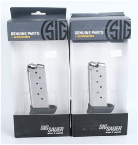 A Pair of Sig Sauer P938 9mm 7-Round Magazines