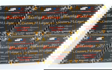 Hastings 3 1/2" Custom 20 Gauge Super Magnum Sabot Slugs Ammunition, Modern Production