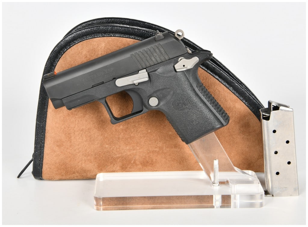 Colt Mustang XSP Semi-Automatic Pistol, .380 Auto Caliber, Polymer Frame, circa 2014: A Colt Mustang XSP single-action semi-automatic pocket pistol chambered in .380 Auto (ACP). Manufactured by Colt's Manufacturing Company in Hartford, Connecticut, this model represents a modern, light