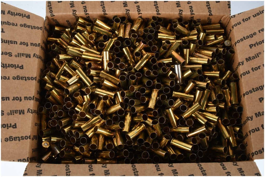 A Collection of 21 Lbs of Empty .38 SPL Brass Casings (1 of 2)