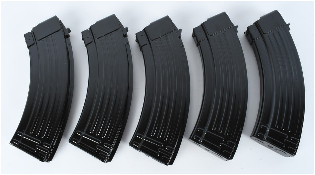 Five Global Ordnance 7.62x39mm AK-47 30-Round Steel Magazines (1 of 2)