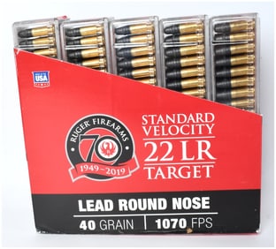CCI Ruger 70th Anniversary 22 LR Standard Velocity Target Ammunition, 500 Rounds, 2019