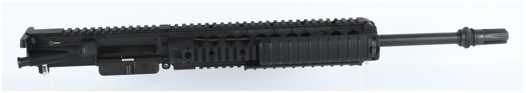 Advanced Armament Corp. .300 AAC Blackout Upper Receiver Assembly: An Advanced Armament Corp. (AAC) AR-15 pattern upper receiver assembly chambered in .300 AAC Blackout (7.62x35mm). The unit is constructed with a Knight?s Armament Co. URX II mid-length forend assembl