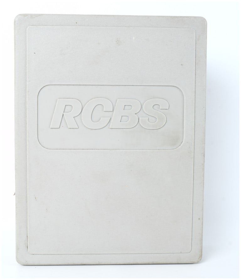 RCBS 3-Die Carbide Taper Crimp Reloading Set for .45 Auto Ammunition P/N 18915: A specialized RCBS reloading die set, designated as the "3-DIE CARB TC SET .45 AUTO," designed for the precise reloading of .45 Automatic caliber ammunition. The set is housed in its original light gr