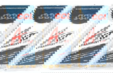 CCI .17 HMR A17 Varmint Tip Ammunition Lot 150 Rounds Modern Production