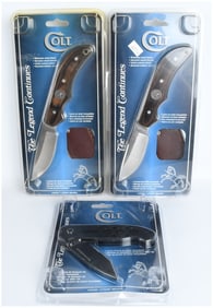 Three Colt United Cutlery CT17 Ridge Runner and Reconnaissance Knives