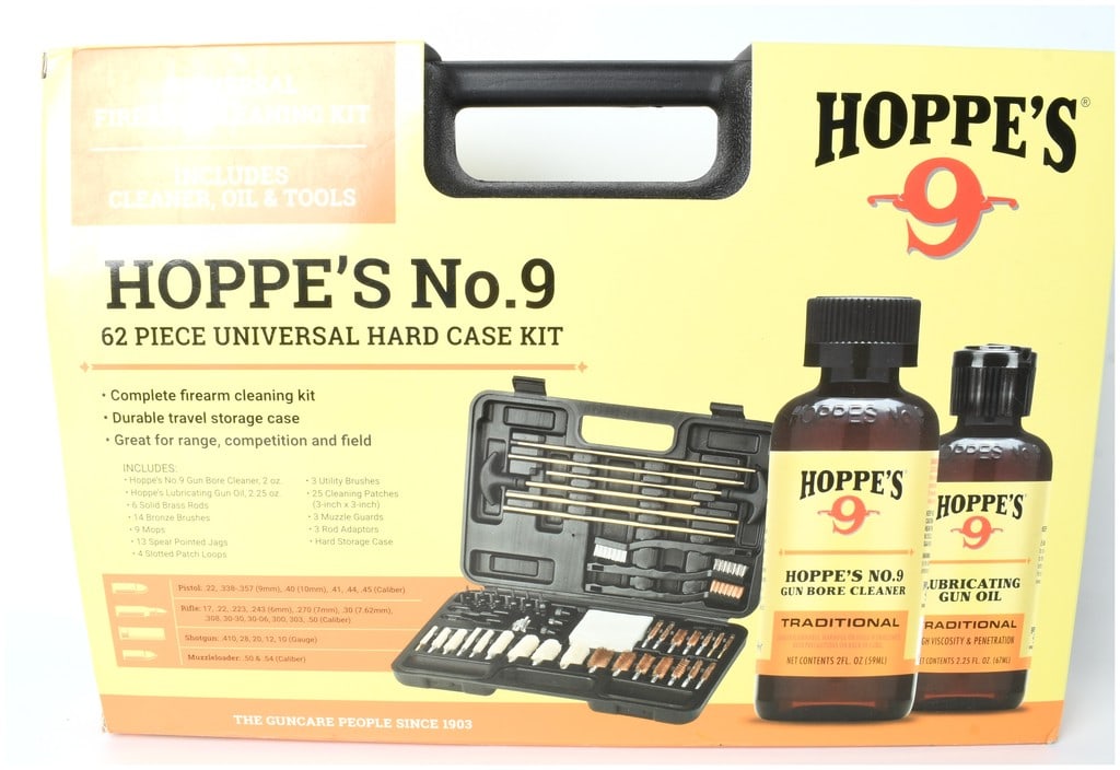 Hoppe's No. 9 Deluxe 62-Piece Universal Firearm Cleaning Kit, Model 62108, Modern (1 of 5)