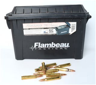 Flambeau Tactical Ammo Can Model 6415SB Filled with .223/5.56 Ammunition, Circa 2014