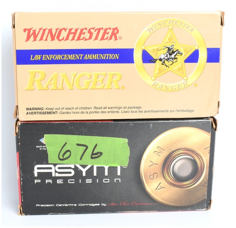 ASYM Precision and Winchester Ranger .45 ACP +P Premium Ammunition Lot, Modern (1 of 3)