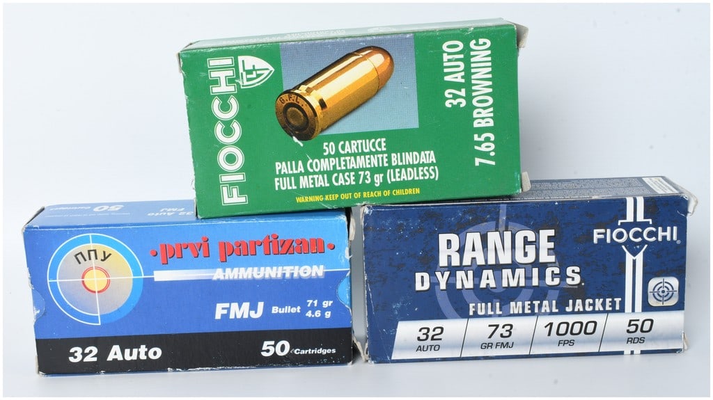 150 Rounds of Fiocchi and Prvi Partizan .32 Auto Ammunition (1 of 3)
