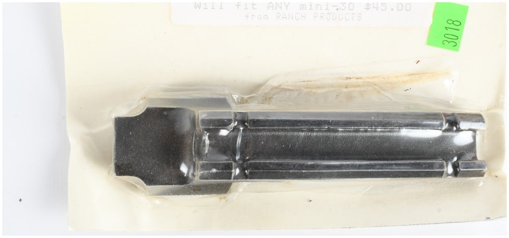 Ranch Products Ruger Mini-30 One-Piece Scope Mount: This Ranch Products one-piece scope mount is designed for the Ruger Mini-30 rifle. The component is constructed from investment cast metal with a matte black finish. It features a Weaver-style base an