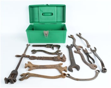 A Collection of Antique and Vintage Farm Implement and Tractor Hand Tools