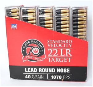 CCI Ruger 70th Anniversary Commemorative .22 LR Ammunition Bulk Box, 2019