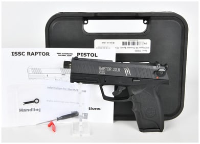 ISSC Austria RAPTOR SD .22LR Semi-Automatic Pistol with Threaded Barrel, Modern