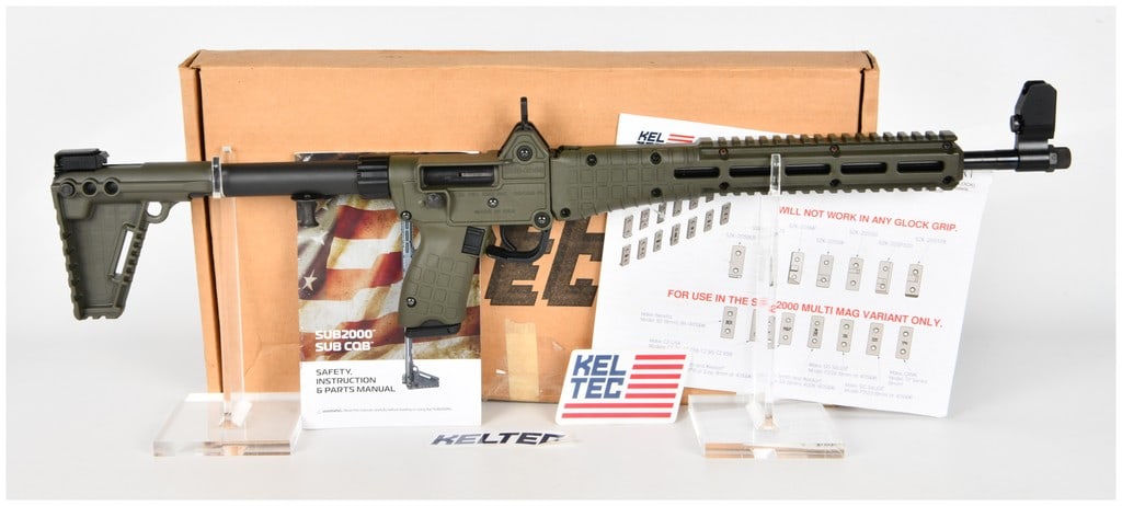 Kel-Tec SUB-2000 9MM Semi-Automatic Folding Carbine Rifle, OD Green, Modern Production (1 of 20)