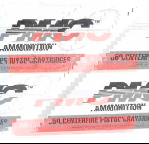 PMC Ammunition .45 Auto 230 Gr. FMJ Centerfire Pistol Cartridges, Modern Commercial