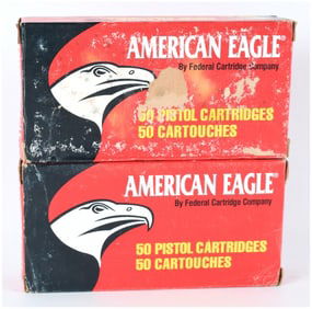 Federal American Eagle .40 S&W 165-Grain FMJ Ammunition, 100 Rounds, Late 20th Century