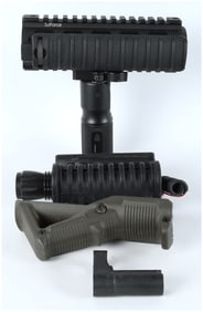 Mixed Lot of Four Tactical Firearm Accessories Including Knight's Armament and Israeli Foregrips