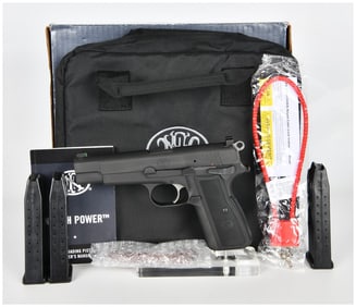 FN America High Power 9mm Semi-Automatic Pistol with Three Magazines and Case
