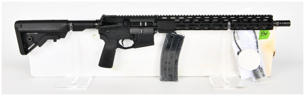 Radical Firearms RF-15 Semi-Automatic Rifle 5.56/.223 New in Original Box Contemporary: The lot features a modern sporting rifle manufactured by Radical Firearms, LLC of Stafford, Texas, USA. This is a semi-automatic AR-15 pattern rifle, designated Model RF-15, with the specific factory